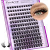 Picture of Pawotence Lash Clusters Wispy Eyelash Clusters 144pcs Individual Lashes 10-18mm Lash Extension DIY False Eyelashes Full Soft Cluster Eyelash Extensions
