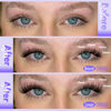 Picture of Pawotence Lash Clusters Wispy Cluster Eyelash Extensions 144pcs Individual Lashes 10-18mm Lash Extension DIY False Eyelashes Soft Comfortable Eyelash Clusters with Thin Band