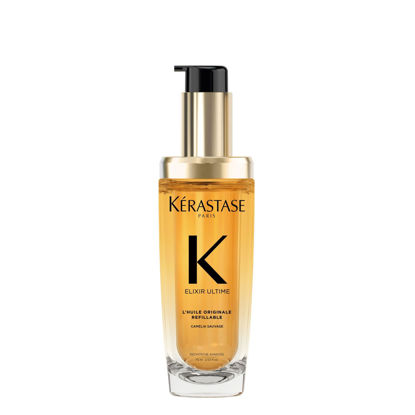 Picture of NEW KERASTASE Elixir Ultime Refillable L'Huile Original Hair Oil | Hydrating Oil Serum to Smooth Frizz and Add Shine | With Wild Camellia | Strengthens and Provides Heat Protection | All Hair Types