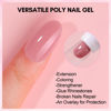 Picture of Makartt Poly Nail Gel-50ML Builder-Elegant Colored for Extension Strengthener 3D Diy,Resistent Hard Gel, Large Capacity Manicure Design Home Salon-Mauve Pink