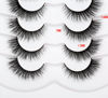 Picture of Pooplunch False Eyelashes Fluffy Natural Cat Eye Look Wispy Extensions Fake Eyelashes Faux Mink Lashes 7 Pairs Pack
