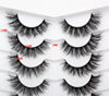 Picture of Pooplunch False Eyelashes Fluffy Cat Eye Look Wispy Fake Eyelashes Faux Mink Lashs 7 Pairs Pack