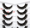 Picture of Pooplunch False Eyelashes Fluffy Short Natural Cat Eye Look Wispy Flares Fake Eyelashes Wispies Faux Mink Lashs 7 Pairs Pack