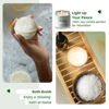 Picture of Natural Amor Green Spa Gift Set for Women, Peppermint Forest Bath Gift for her,5pc Bath & Body Gift Including Soap Bar, Candle, Bath Bomb