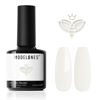 Picture of Modelones Whilte Gel Nail Polish, 15 ML Off-White Color Gel Polish Spring Nail Gel Polish Soak Off Led Nail Art Gel Franch Manicure Salon DIY Gifts for Women