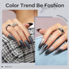 Picture of Modelones Black Gel Nail Polish, 15 ML Chameleon Black Gel Polish Holographic Nail Polish Black Shimmer Glitter Gel Polish Soak Off LED Winter Nail Art Gel DIY Salon Gift for Women