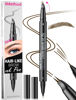 Picture of iMethod Curved Eyebrow Pen - Eyebrow Pencil, Brow Pencil 2-in-1 Dual-Ended Microblading Eyebrow Pen with Micro-Fork-Tip and Precise Brush-Tip Create Natural Hair-Like Brows, Last All-Day, Dark Brown