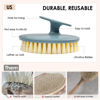 Picture of INNERNEED Food-Grade Soft Silicone Body Scrubber Shower Brush Handheld Cleansing Skin Brush, with PP Shower Brush for Exfoliating, Cellulite Treatment