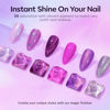 Picture of Modelones Gel Nail Polish Set 6 Colors Purple Silver Cat Eye Gel Nail Polish Glitter Purple Chameleon Sparkle Silver Shade Shimmer Magnet Gel Polish Soak Off Led Nail Art DIY Salon Gift For Women Girl