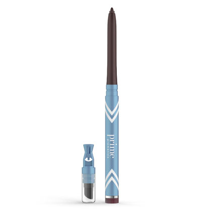 Picture of PRIME PROMETICS PrimeEyes Glide Eyeliner for Mature Women - Waterproof, Long-Stay and Mess-Proof - Gel Creme Texture, Discreet Sharpener and Effective Smudger (Mocha Shimmer)
