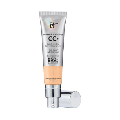 Picture of IT Cosmetics Your Skin But Better CC+ Cream, Light Medium Warm - Color Correcting Cream, Full-Coverage Foundation, Hydrating Serum & SPF 50+ Sunscreen - Natural Finish - 1.08 fl oz