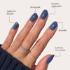 Picture of Glamnetic Press On Nails - Regal Blue | Opaque Dark, Moody Blue Short Round False Nails, Reusable Stick On Fake Nails with Glue | Salon Quality | 12 Sizes - 30 Nail Kit