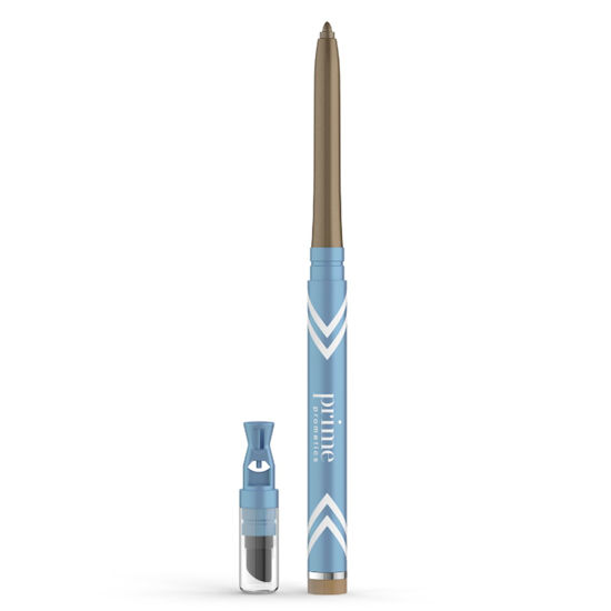 Picture of PRIME PROMETICS PrimeEyes Glide Eyeliner for Mature Women - Waterproof, Long-Stay and Mess-Proof - Gel Creme Texture, Discreet Sharpener and Effective Smudger (Golden Metallic)