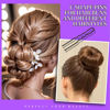 Picture of Teenitor 300pcs Hair Pins Bobby Pins Black, 100 Black Bobby Pins 100 Hair Pins for Women and 100 Clear Hair Bands Kit, Black Hair Pins for Buns 2" 2.36" and Black Bobby Pins 2" 2.75"