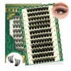 Picture of Lash Clusters 96pcs Eyelash Clusters D Curl 18-24MIX Cluster Lashes KEYYOU Volume Wispy Lash Extension Soft&Comfortable Easy DIY at Home(Y02,D-18-24MIX)