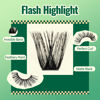 Picture of Lash Clusters 96pcs Eyelash Clusters D Curl 18-24MIX Cluster Lashes KEYYOU Volume Wispy Lash Extension Soft&Comfortable Easy DIY at Home(Y02,D-18-24MIX)