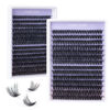 Picture of Lash Clusters Lash Extensions 280 Pcs Individual Lashes DIY Eyelash Extensions 10-16mm Length Mix Cluster Lashes Soft Natural for Makeup at Home - 60D+80D
