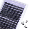 Picture of Lash Clusters Lash Extensions 280 Pcs Individual Lashes DIY Eyelash Extensions 10-16mm Length Mix Cluster Lashes Soft Natural for Makeup at Home - 60D+80D
