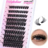 Picture of 80D Lash Clusters Fluffy Eyelash Clusters 8-16mm Mix Cluster Lashes DIY Lash Extension D Curl Cluster Eyelash Extensions 100pcs Individual Lashes Wispy Lashes Clusters by Calphdiar