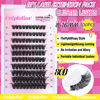 Picture of 80D Lash Clusters Fluffy Eyelash Clusters 8-16mm Mix Cluster Lashes DIY Lash Extension D Curl Cluster Eyelash Extensions 100pcs Individual Lashes Wispy Lashes Clusters by Calphdiar