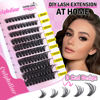 Picture of 80D Lash Clusters Fluffy Eyelash Clusters 8-16mm Mix Cluster Lashes DIY Lash Extension D Curl Cluster Eyelash Extensions 100pcs Individual Lashes Wispy Lashes Clusters by Calphdiar