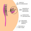 Picture of Ninabella Mini Spiral Wet Brush - Wet Hair Brush Detangler for Women - Pro Shower Wetbrush for Curly or Thick Hair - Vent Brush - Small Travel Detangling Hairbrushes - Pink