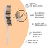 Picture of Ninabella Mini Spiral Wet Brush - Wet Hair Brush Detangler for Women - Pro Shower Wetbrush for Curly or Thick Hair - Vent Brush - Small Travel Detangling Hairbrushes - Cream