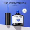 Picture of modelones Blue Gel Nail Polish,15 ML Paulina Lapis Blue Color Translucent Winter Gel Polish Soak Off Uv LED Nail Nail Art Gel Manicure Salon DIY Gifts