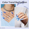Picture of modelones Blue Gel Nail Polish,15 ML Paulina Lapis Blue Color Translucent Winter Gel Polish Soak Off Uv LED Nail Nail Art Gel Manicure Salon DIY Gifts