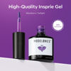 Picture of modelones Color Changing Black Purple Gel Nail Polish, 15 ML Black Dark Purple Mood Temperature Change Nail Polish Gel Soak Off Black Nail Art DIY Salon Manicure Holiday Gift for Girls Women