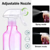 Picture of Plastic Spray Bottle 16.9oz Empty Spray Bottles Refillable Container Trigger Sprayer for Cleaning Solutions, Water, Plants, Pet, Essential Oils, Hair, 2 Pack (gradient)