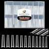 Picture of Luckyfairy XXL Long Half Cover Coffin Nails Tips, 240 Pcs Clear Gel x Acrylic Nails False Nail Tips Coffin, 12 Sizes Press On Nails Coffin with Box for Women & Girls Nail Extension