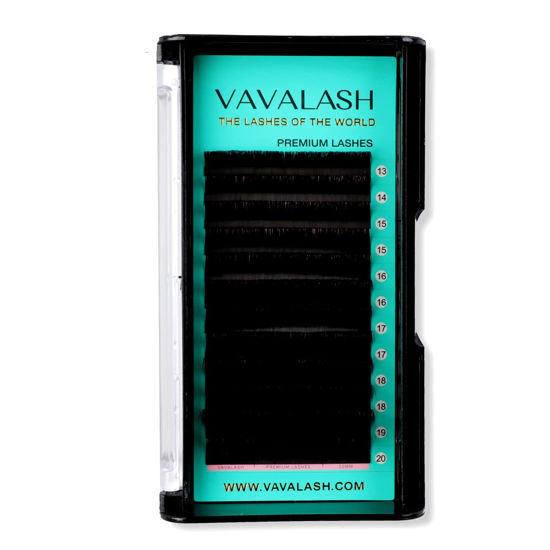 Picture of VAVALASH Eyelash Extensions 0.03-0.2 Thickness C CC D DD J B L M LD Curl 8-25mm,Lash Extension Tray,Soft Matte Premium Volume Classic Lash,Professional Lash Supplies for Lash Techs(0.05-M-13-20 Mix)