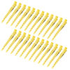 Picture of 24 Packs Duck Bill Clips, Bantoye 3.35 Inches Rustproof Metal Alligator Curl Clips with Holes for Hair Styling, Hair Coloring, Bright Yellow