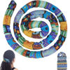 Picture of Spiral Lock Hair Tie Dreadlock Accessory Bendable Hair Ties for Women and Men Ponytail Holders Colorful Dreadlock Hair Tie Long Dreads Thick Curly Hair Holder (Blue Bronzing)