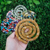 Picture of Spiral Lock Hair Tie Dreadlock Accessory Bendable Hair Ties for Women and Men Ponytail Holders Colorful Dreadlock Hair Tie Long Dreads Thick Curly Hair Holder (Brown vine)