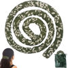 Picture of Spiral Lock Hair Tie Dreadlock Accessory Bendable Hair Ties for Women and Men Ponytail Holders Colorful Dreadlock Hair Tie Long Dreads Thick Curly Hair Holder (Grass green flowers)