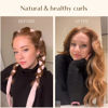 Picture of Yanibest Heatless Hair Curler, No Heat Hair Curlers to Sleep in, Overnight Satin Heatless Curling Set with Hair Scrunchies Clip, for All Hair Types