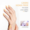 Picture of CANNI Pastel Yellow Gel Nail Polish, 1Pcs Pale Light Yellow Gel Polish Butter Neon Yellow Color Nail Polish Gel High Gloss Soak Off U V Gel Nail French Nail Manicure Salon DIY