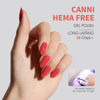 Picture of CANNI Red Gel Nail Polish, 1Pcs Orange Red Gel Polish Baby Pink Light Red Color Nail Polish Gel High Gloss Soak Off U V Gel Nail French Nail Manicure Salon DIY