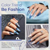 Picture of modelones Cat Eye Gel Nail Polish,15 ML Blue Gel Nail Polish Christmas Sparkle Reflective Glitter Gel Polish Fall Winter Dark Blue 9D Polish Gel polish with Magnet Soak Off LED Nail Art Gel DIY Salon
