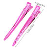 Picture of 24 Packs Duck Bill Clips, Bantoye 3.35 Inches Rustproof Metal Alligator Curl Clips with Holes for Hair Styling, Hair Coloring, Bright Pink