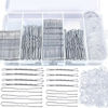 Picture of Teenitor 300pcs Silver Bobby Pins Hair Pins Kit, 100pcs Bobby Pins 100pcs Hair Pins for Women, Hair Pins for Buns， 100pcs Hair Bands, Hair Pin 2" 2.36", Silver Bobby Pins for Gray Hair 2" 2.75"