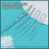 Picture of Teenitor 300pcs Silver Bobby Pins Hair Pins Kit, 100pcs Bobby Pins 100pcs Hair Pins for Women, Hair Pins for Buns， 100pcs Hair Bands, Hair Pin 2" 2.36", Silver Bobby Pins for Gray Hair 2" 2.75"