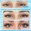Picture of PHKERATA Natural Lash Extension Kit Wispy Lash Clusters Kit Lashes Clusters C Curl Cluster Eyelash Extension DIY Cluster Lashes with Lash Bond Seal Lash Glue Remover Lash Tweezers Individual Lashes