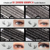 Picture of Lash Clusters 480 Clusters 60D 80D Thick Eyelash Extension 30D 40D Fluffy Individual Eyelashes D Curl 11-20mm False Eyelash Multi-Style DIY Lash Extensions for Beginners(30D-80D-D, 11-20MIX)