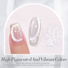 Picture of Born Pretty Cat Magnetic Eye Gel Nail Polish, Holographic Glitter Super Shine Gel Nail Polish Soak Off Led Gel Nail Polish Nail Art Gel Manicure Salon DIY Gifts 15ML