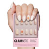 Picture of Glamnetic Press On Nails - Gingerbread Knit | Graphic Gingerbread Sweater Knit 3D Opaque Short Oval False Nails, Reusable Stick On Fake Nails with Glue | Salon Quality | 15 Sizes - 30 Nail Kit