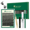 Picture of DIY Lash Extension Kit KEYYOU 144pcs Lash Clusters Eyelash Extension Kit with Mascara Brush Bond and Seal Lash Glue Remover Lash Applicators Lash Brush Clean Pad for DIY Lash Extensions (Y03 Kit)