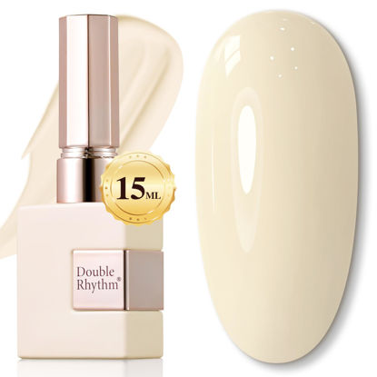 Picture of Double Rhythm 15ML Gel Nail Polish Pure Sheer Same Color Same Bottle Soak Off Gel Polish Art Manicure Salon DIY at Home for Women (Cream Beige-A1392)